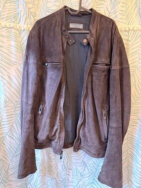 Rogue State Men's Brown Suede Jacket